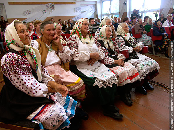 Participants of folk choir "Oberigh". Grechkyne village, Krolevets region, Ukraine